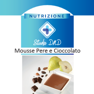 Mousse Cioccolato e Pera Chetogenico e iperproteico / Keto
