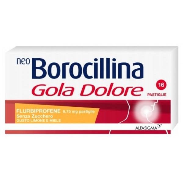 Neo Borocillina gola dolore gusto limone e miele