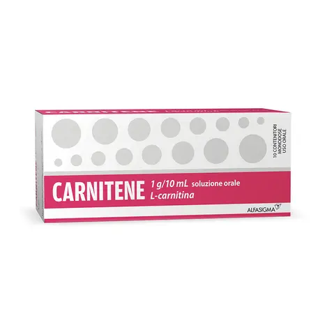 Carnitene 1g/10ml L-Carnitina Soluzione Orale 10 Flaconcini Monodose
