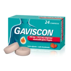 Gaviscon 250mg+133,5mg gusto fragola