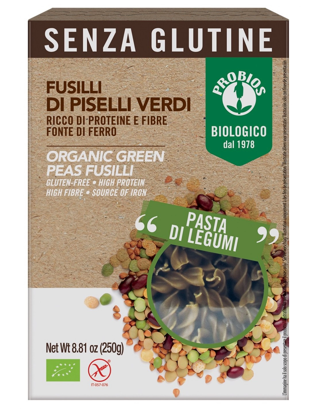 Fusilli di Piselli Verdi
