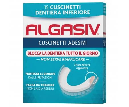 Algasiv cuscinetti adesivi dentiera inferiore
