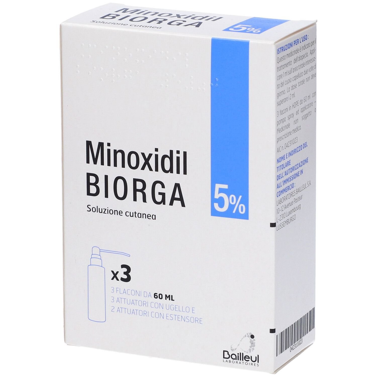 Minoxidil BIORGA soluzione cutanea